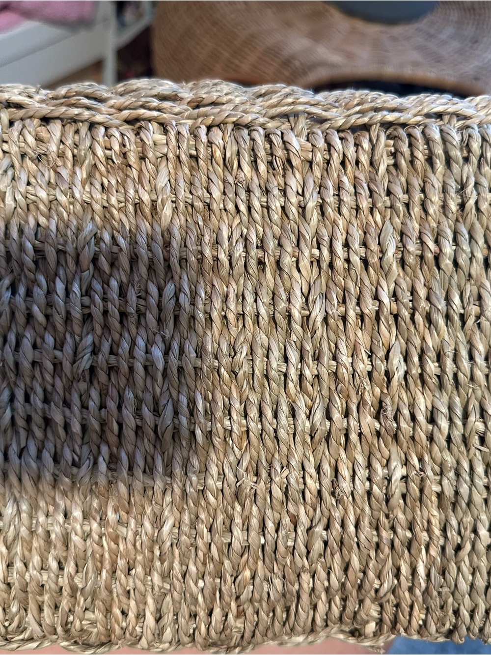 CH Carolina Herrera Vendome Woven Raffia Leather Tote Large Summer Bag - Picture 15 of 16